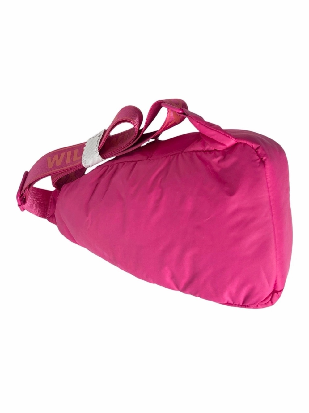 Wildfox Parachute CROSSBODY Double Zip Pocket Sling Belt Bag in Pink - Picture 2 of 8